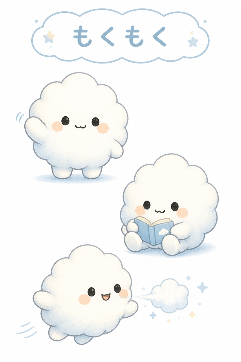 キャラクター「もくもく」 のカバー